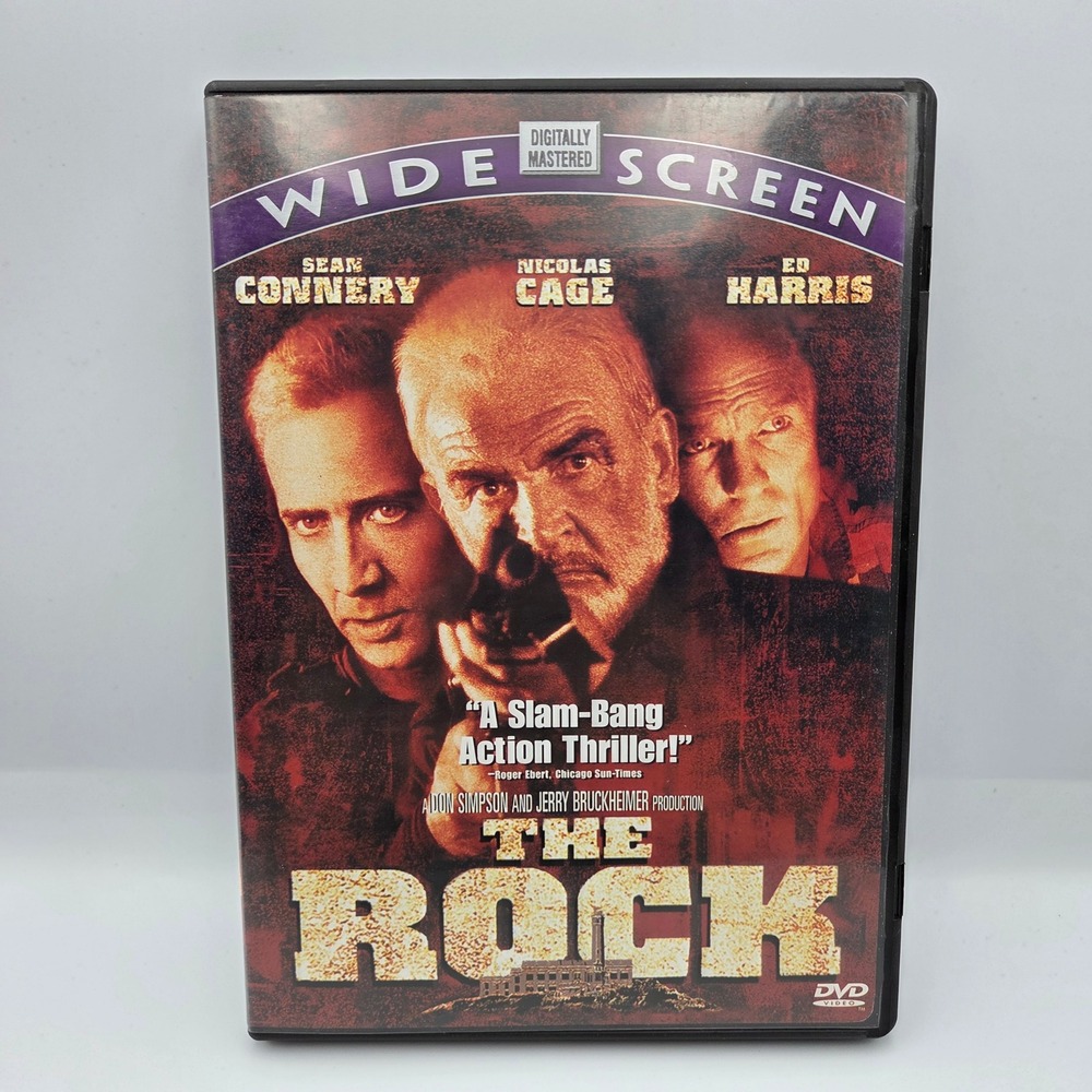 The Rock DVD Widescreen Sean Connery Nicolas Cage Action Thriller Movie 90s Film